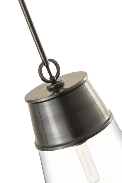 Z-Lite Wentworth 1 Light Pendant in Plated Bronze 2300P12-BP