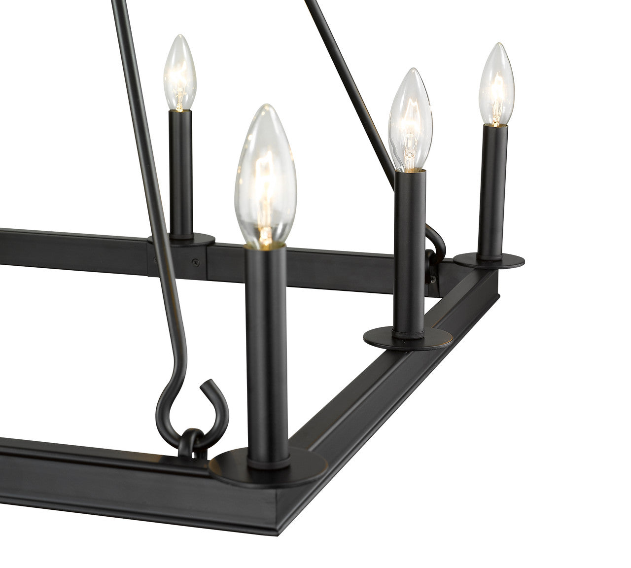 Z-Lite Barclay 8 Light Chandelier in Matte Black 482S-8-26MB