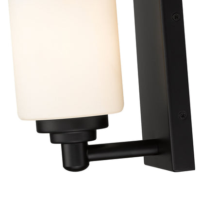 Z-Lite Soledad 1 Light Wall Sconce in Matte Black 485-1S-MB