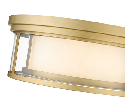 Z-Lite Willow 3 Light Flush Mount in Olde Brass 426F16-OBR