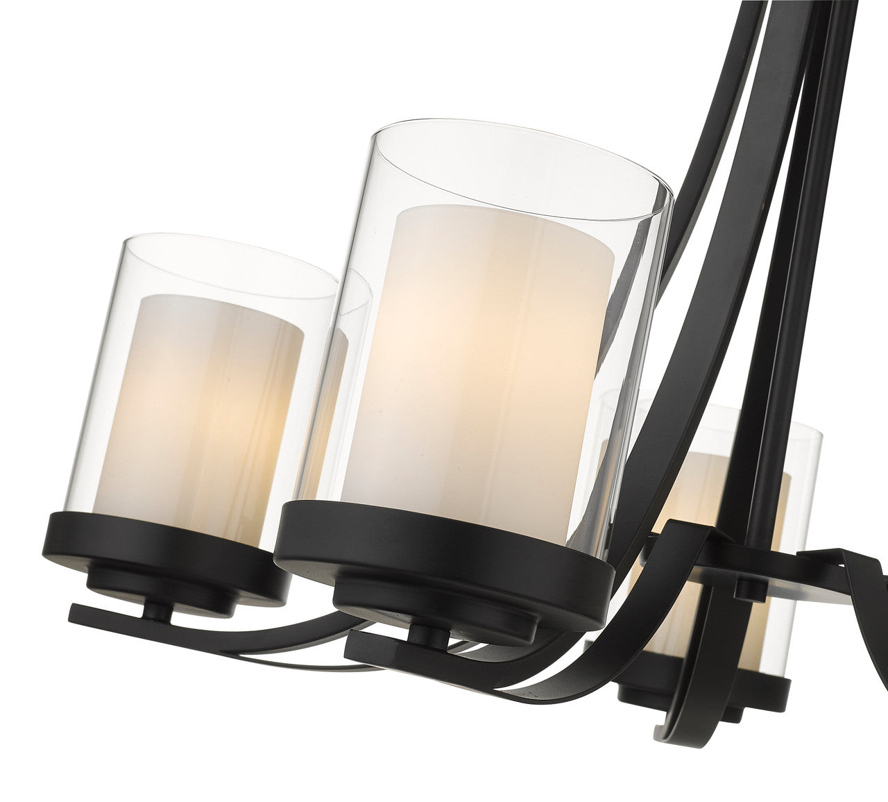 Z-Lite Willow 5 Light Chandelier in Matte Black 426-5-MB