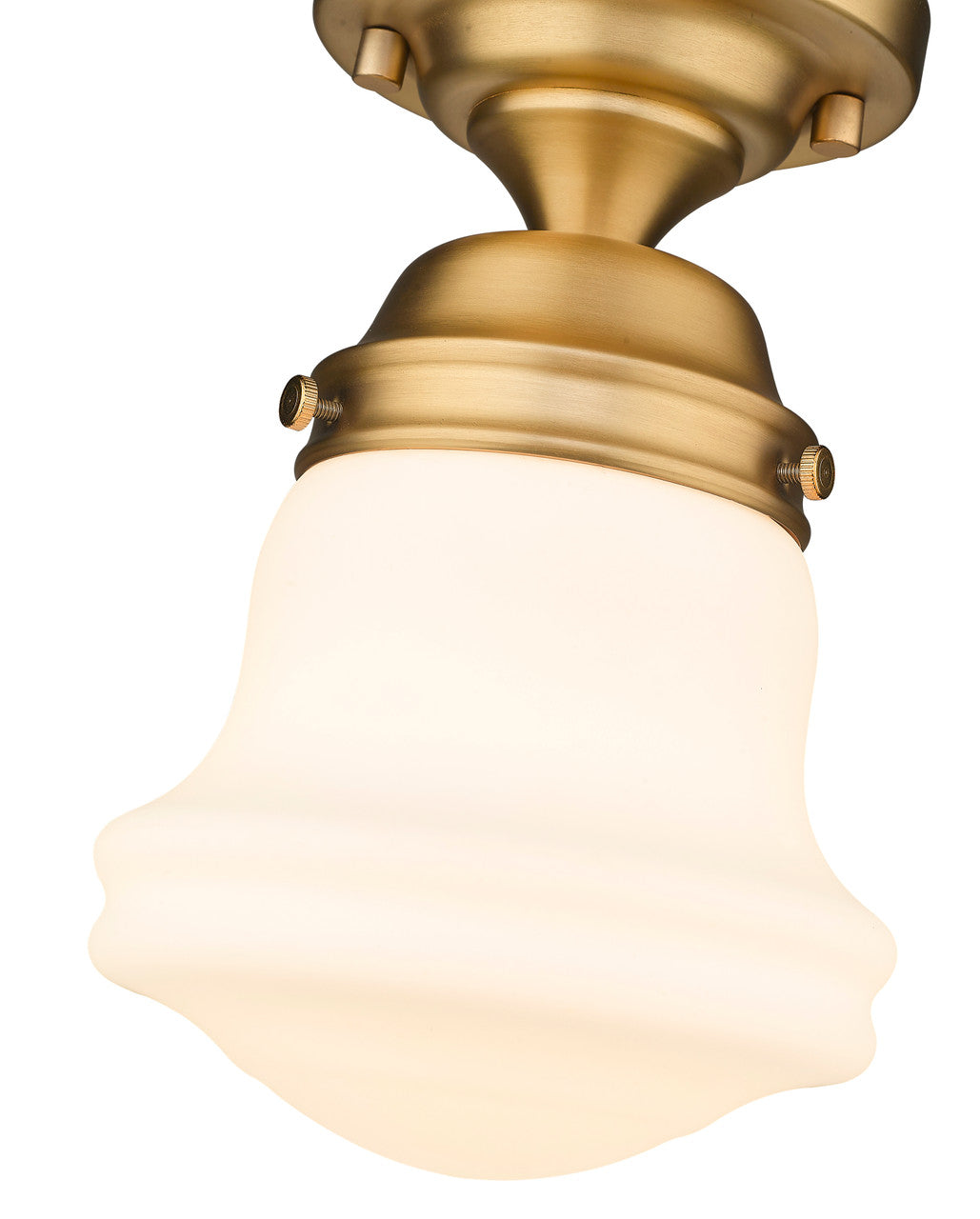 Z-Lite Vaughn 1 Light Flush Mount in Heritage Brass 735F1-HBR