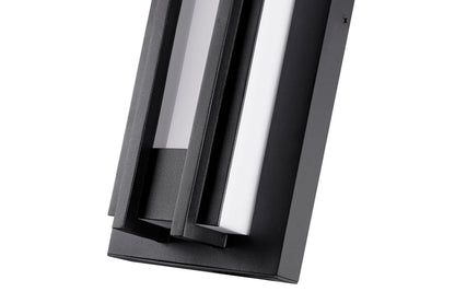 Z-Lite Keaton 1 Light Outdoor Wall Light in Black 520S-BK-LED