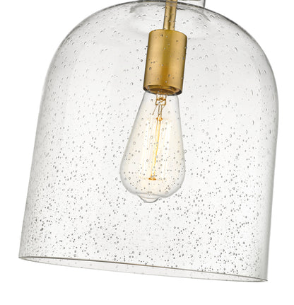 Z-Lite Pearson 1 Light Pendant in Rubbed Brass 817-9RB