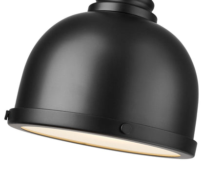 Z-Lite Melange 1 Light Pendant in Matte Black 725MP-MB