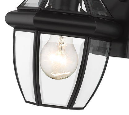 Z-Lite Westover 1 Light Outdoor Wall Light in Black 580XS-BK