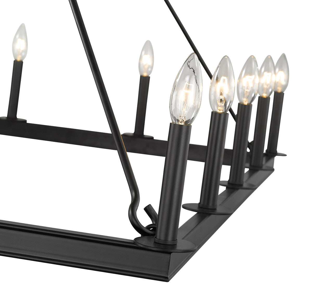 Z-Lite Barclay 16 Light Chandelier in Matte Black 482S-16MB