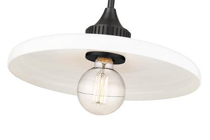 Z-Lite Paloma 1 Light Pendant in Matte Black 820P14-MB