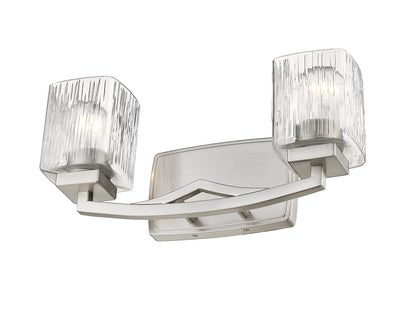 Z-Lite Zaid 2 Light Vanity in Brushed Nickel 1929-2V-BN