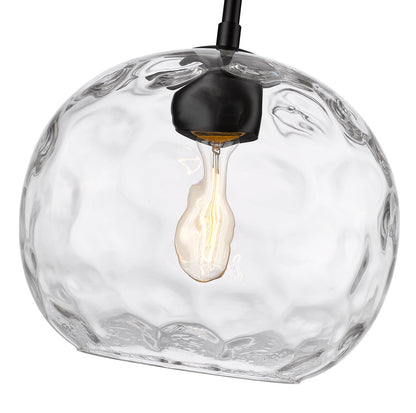 Z-Lite Chloe 1 Light Pendant in Matte Black 490P10-MB