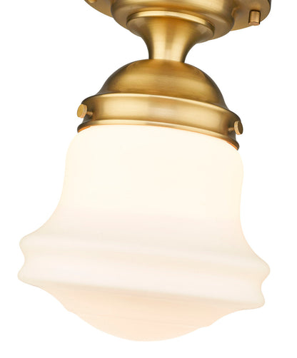 Z-Lite Vaughn 1 Light Flush Mount in Heritage Brass 735F10-HBR