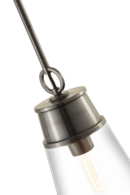 Z-Lite Wentworth 1 Light Pendant in Plated Bronze 2300P8-BP