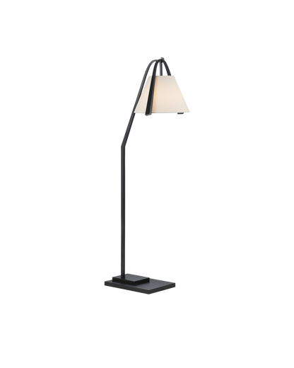 Currey & Co. Frey Black Floor Lamp 8000-0122