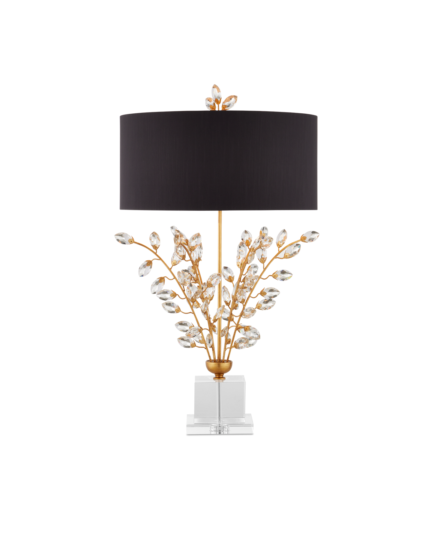 Currey & Co. Forget-Me-Not Gold Table Lamp 6983