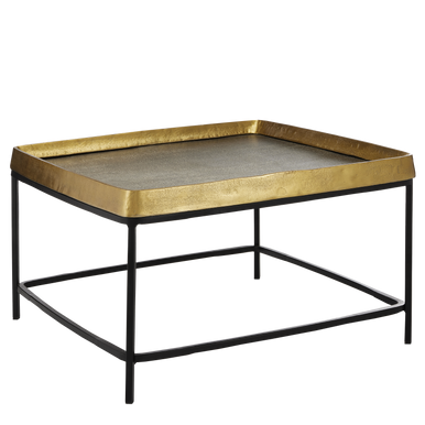 Currey & Co. Tanay Brass Cocktail Table 4000-0151