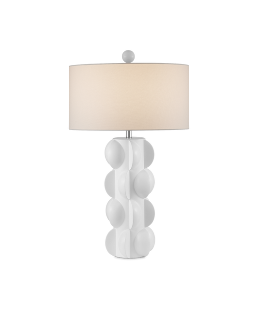 Currey & Co Salizzole Table Lamp in White 6000-0962