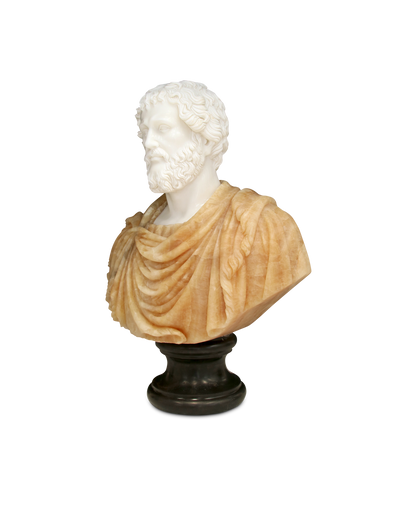 Currey & Co. Thanos Marble Bust Sculpture 1200-0664