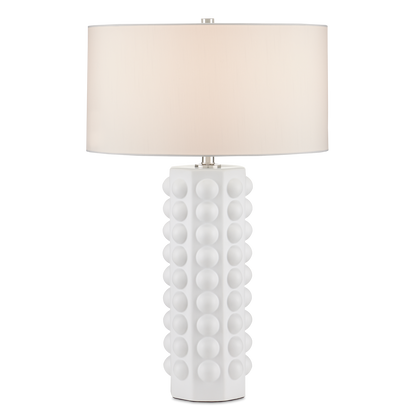 Currey & Co. 30" Cassandra White Table Lamp 6000-0870