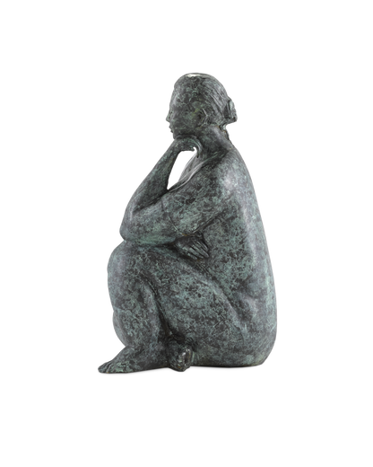 Currey & Co. Lady Meditating Bronze 1200-0364