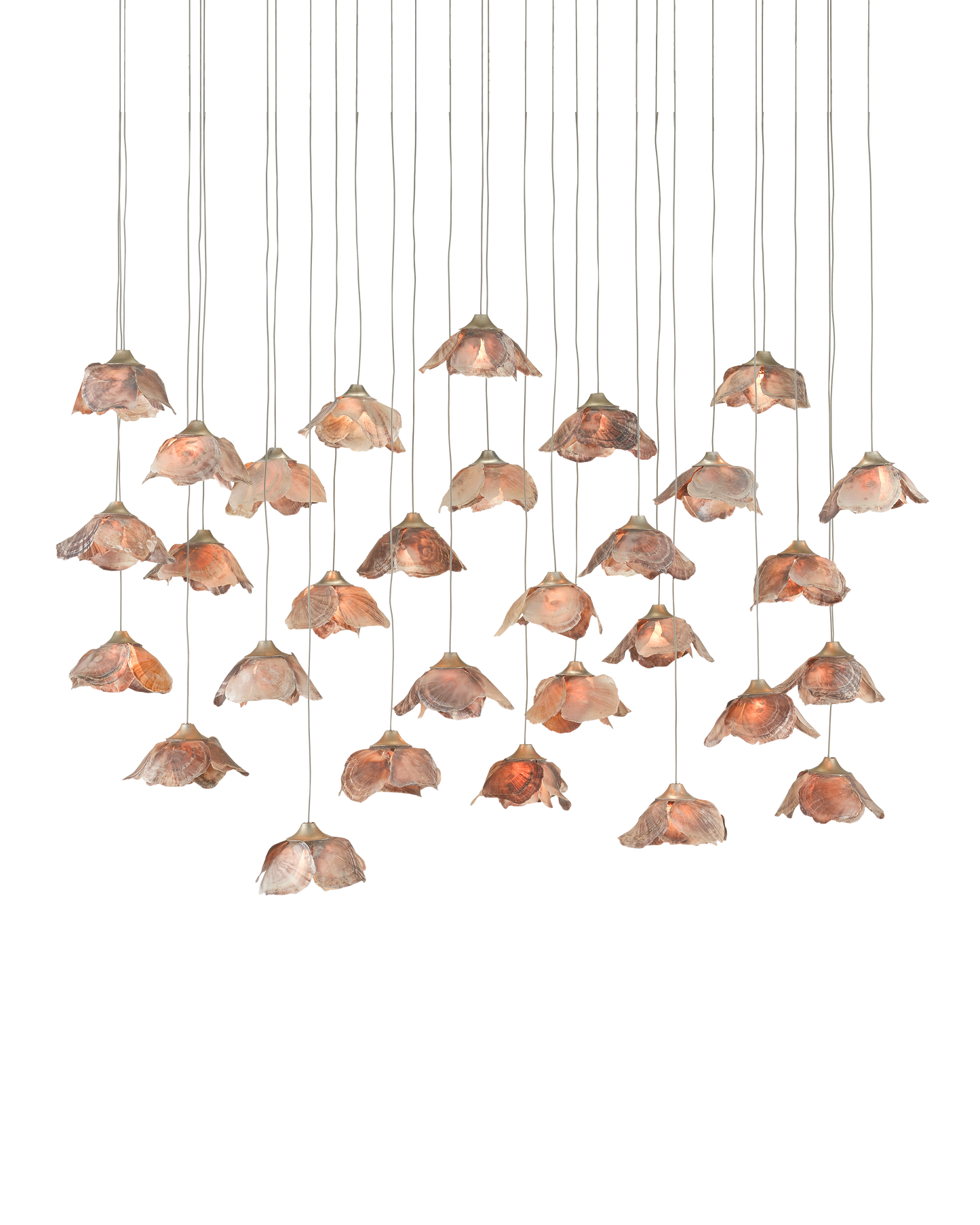 Currey & Co. Catrice 30-Light Linear Multi-Drop Pendant 9000-0679