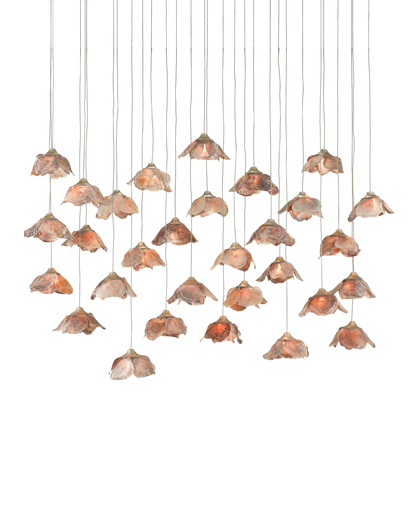 Currey & Co. Catrice 30-Light Linear Multi-Drop Pendant 9000-0679