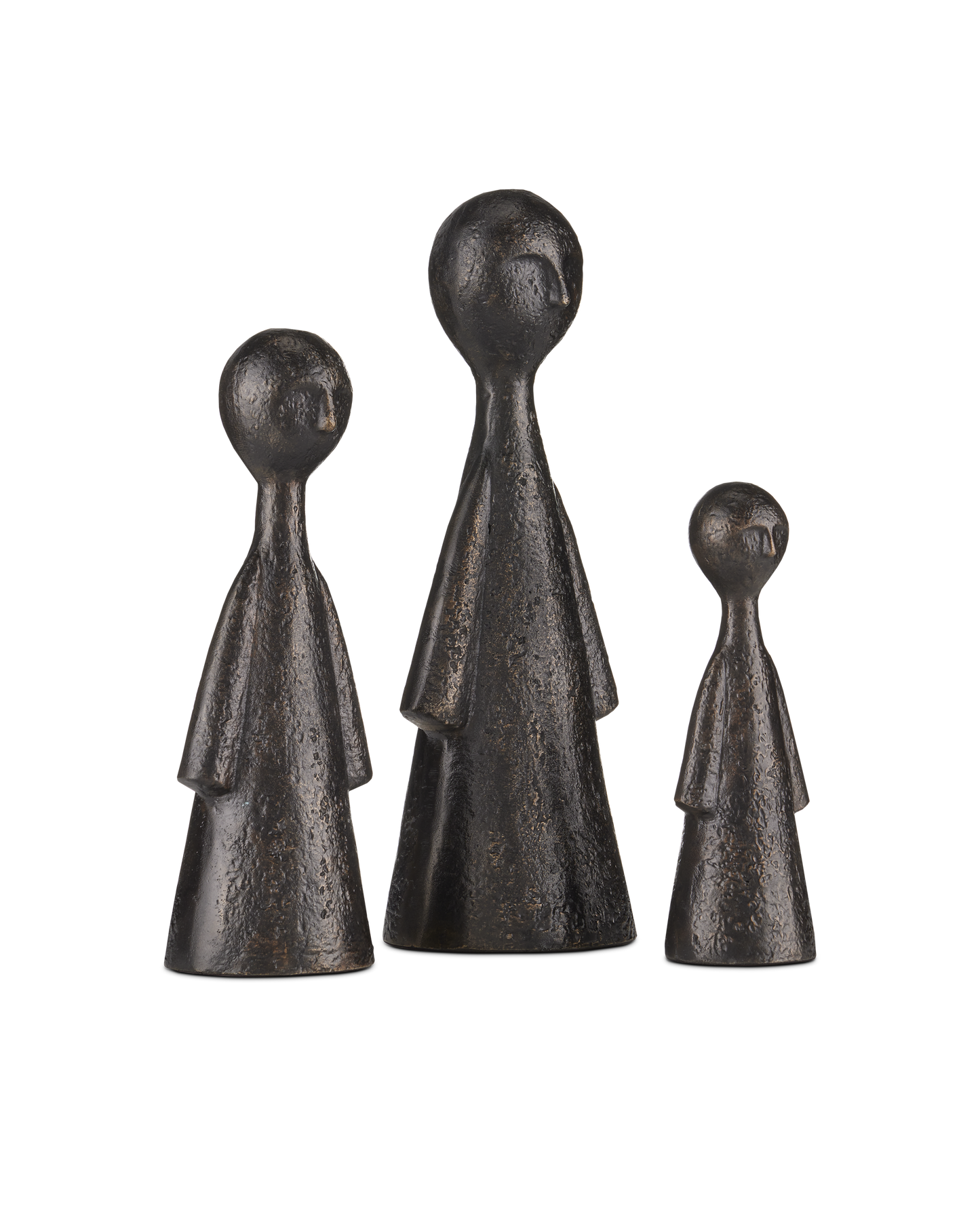 Currey & Co. Ganav Bronze Figure Set of 3 1200-0644