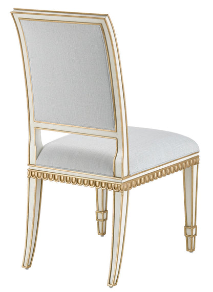 Currey & Co. Ines Mist Ivory Chair 7000-0152