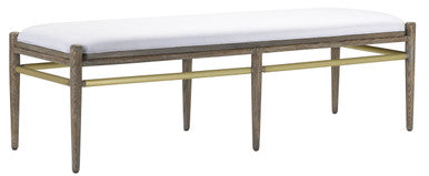 Currey & Co. Visby Muslin Pepper Bench 7000-0301