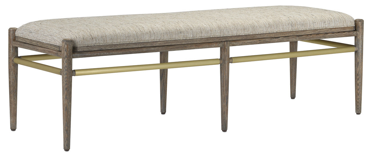 Currey & Co. Visby Calcutta Pepper Bench 7000-0302