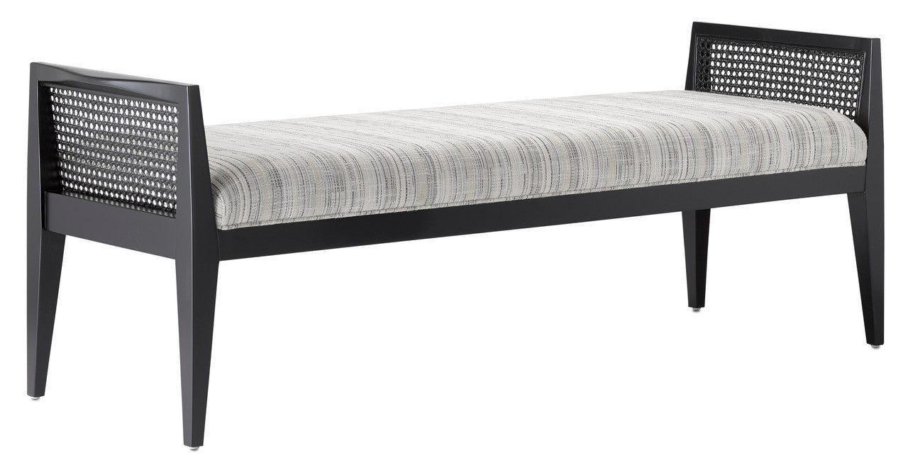 Currey & Co. Teagan Ivory Bench 7000-0362