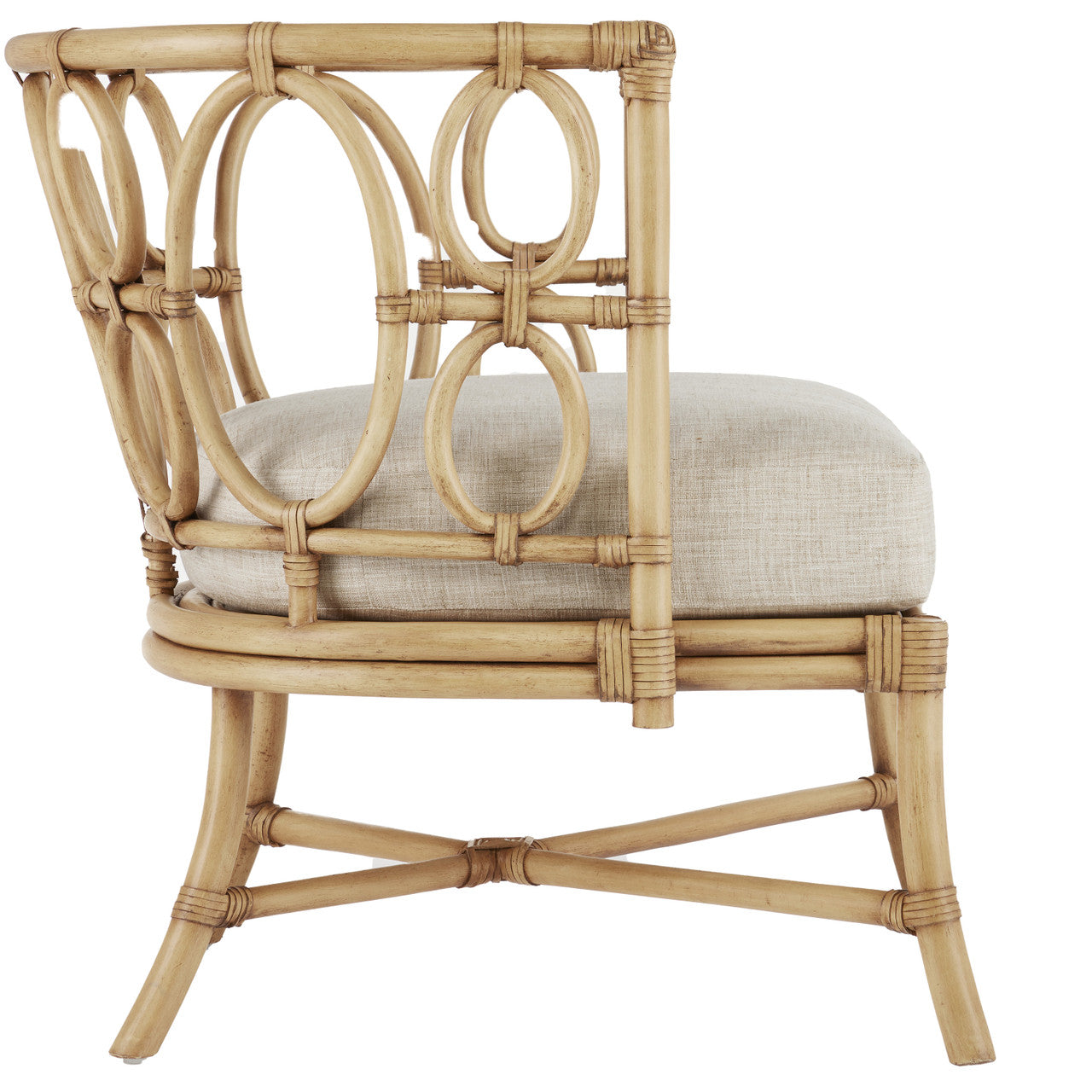 Currey & Co. Tegal Natural Chair, Finn Natural 7000-0582