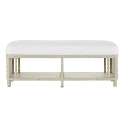 Currey & Co. Norene Muslin Bench 7000-0671