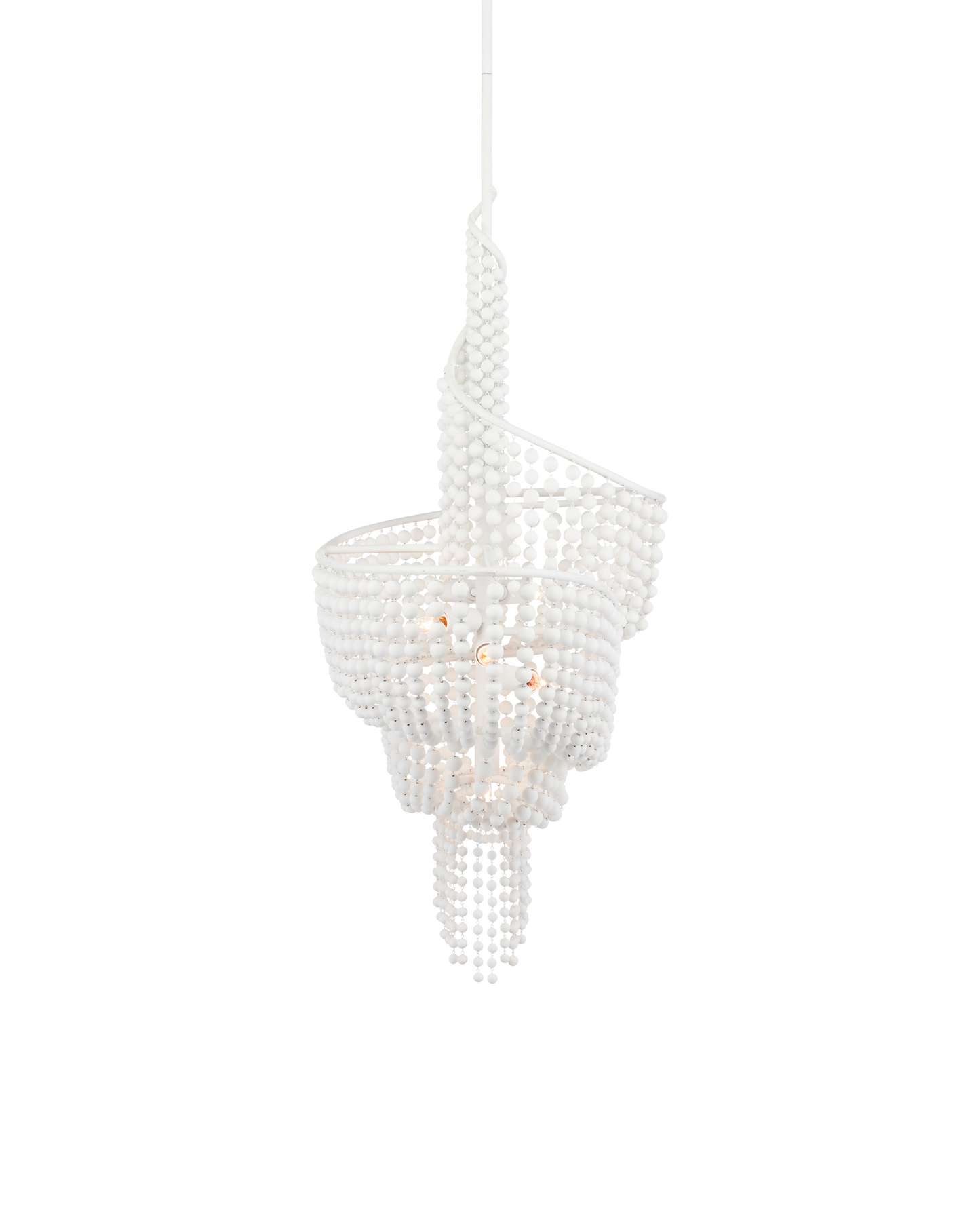 Currey & Co. Neptune White Chandelier 9000-0839