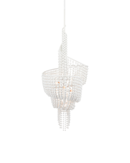 Currey & Co. Neptune White Chandelier 9000-0839