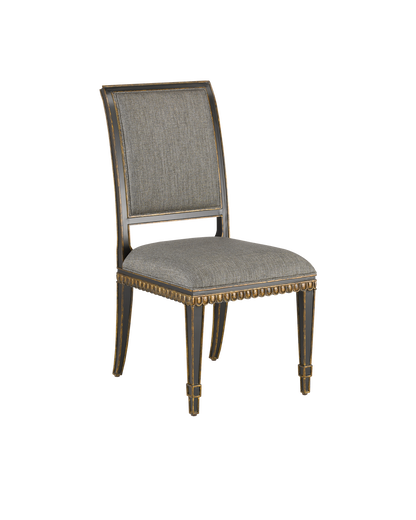 Currey & Co. Ines Black Chair, Appeal Peppercorn 7000-0163