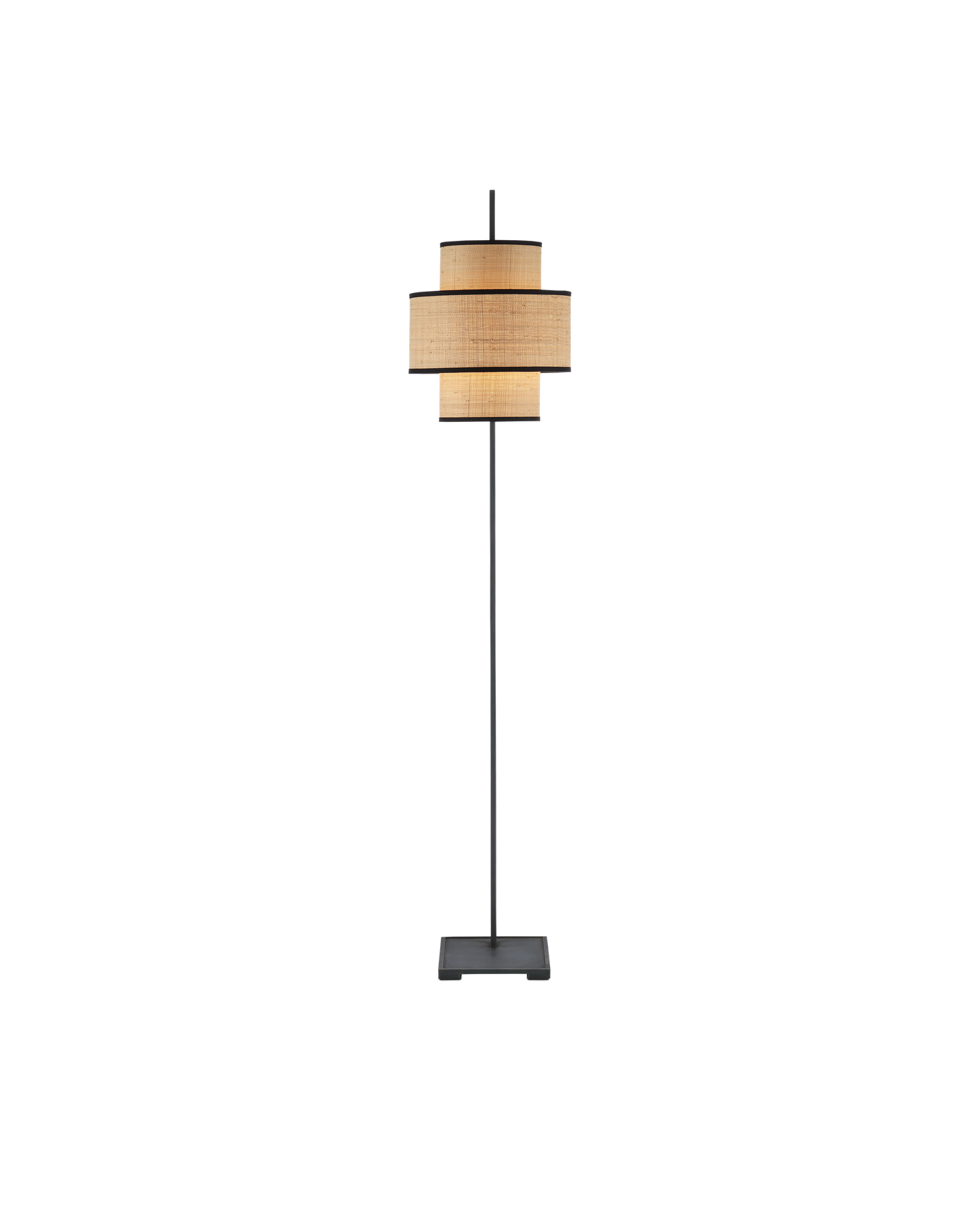 Currey & Co. Marabout Black Floor Lamp 8000-0129