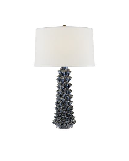 Currey & Co. Sunken Blue Table Lamp 6000-0683