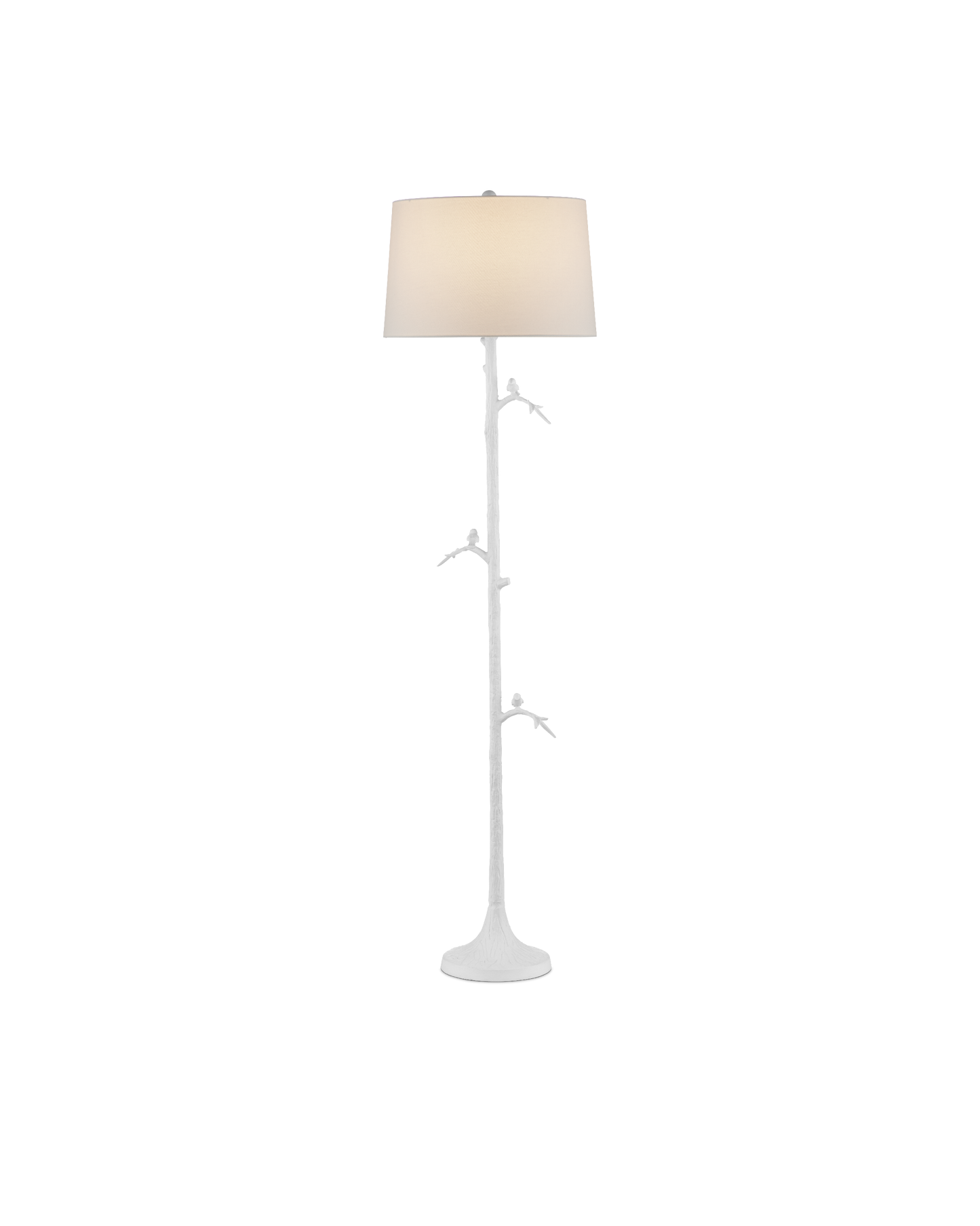 Currey & Co. Piaf White Floor Lamp 8000-0158