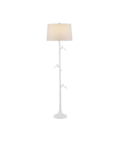 Currey & Co. Piaf White Floor Lamp 8000-0158