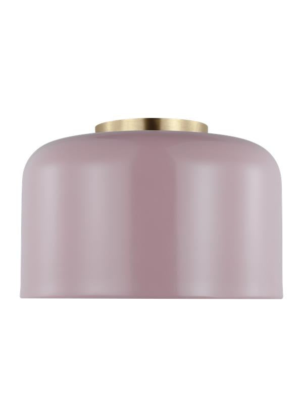 Visual Comfort Studio Studio Collection Malone Small Ceiling Flush Mount in Rose 7505401-136