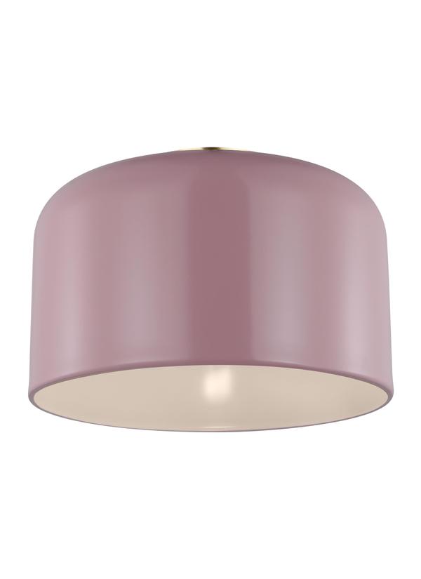 Visual Comfort Studio Studio Collection Malone Small Ceiling Flush Mount in Rose 7505401-136