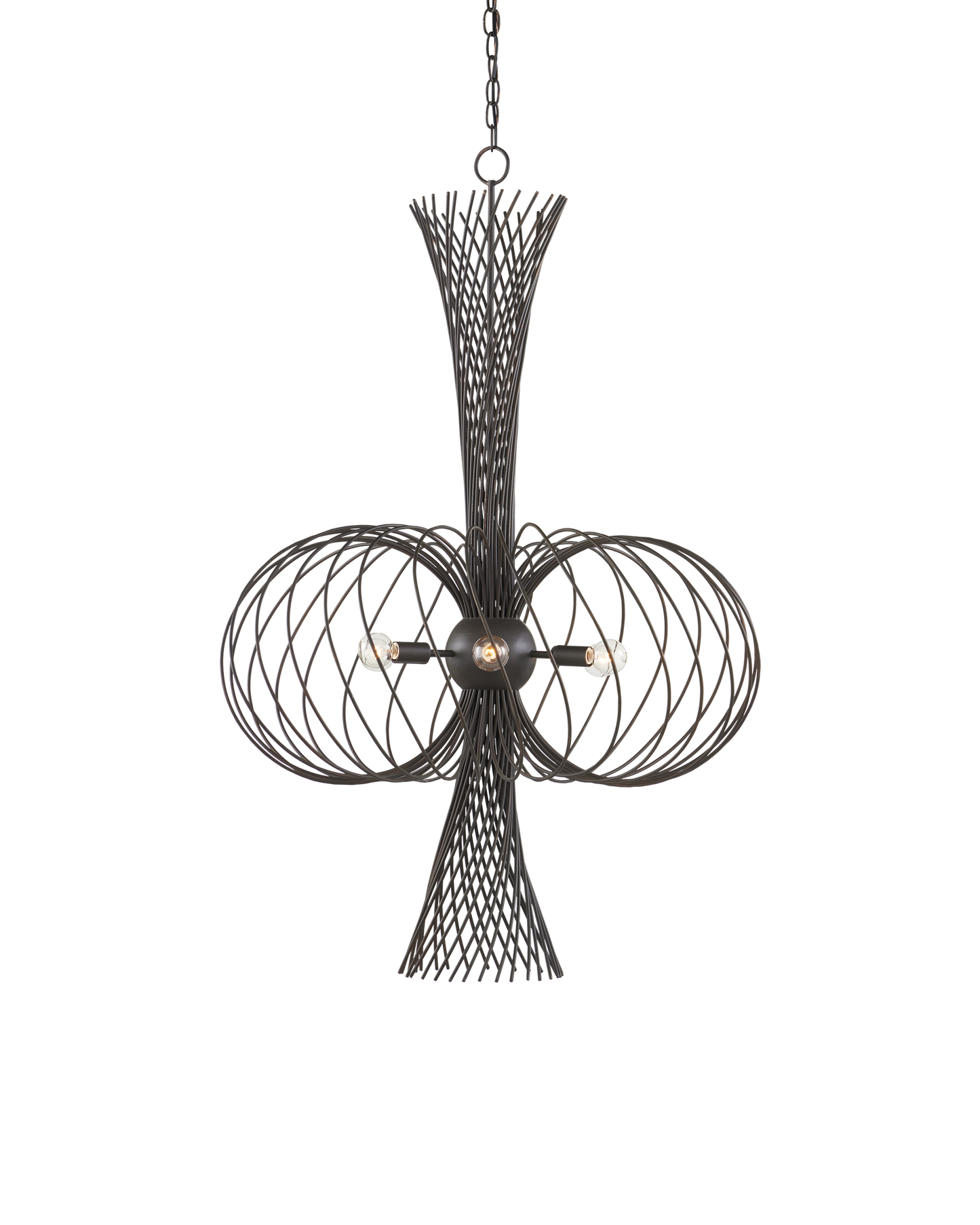 Currey & Co. Akio Bronze Chandelier 9000-0963