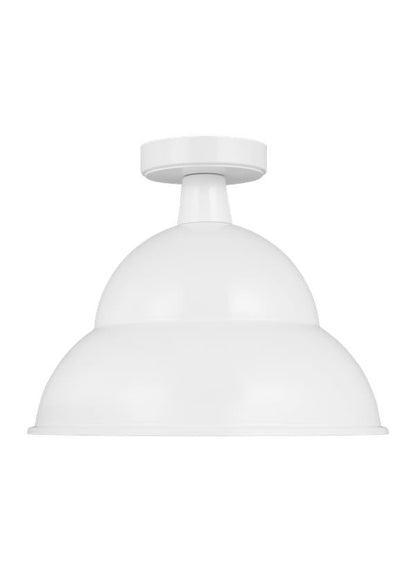 Visual Comfort Studio Sean Lavin Barn Light One Light Outdoor Flush Mount in White 7836701-15