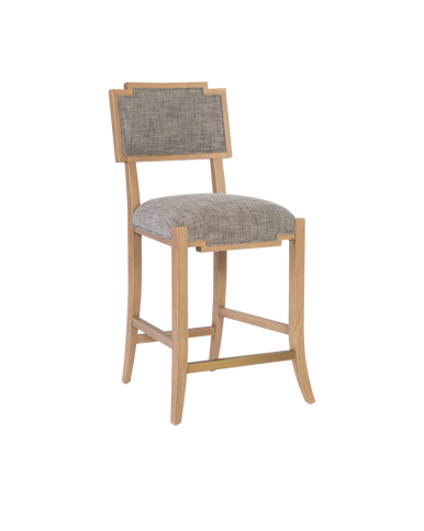 Currey & Co. Melanie Blonde Counter Stool, Liller Tortoise 7000-1022