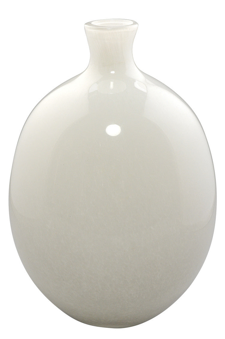 Jamie Young Minx Vases in White Glass (Set of 2) 7MINX-VAWH