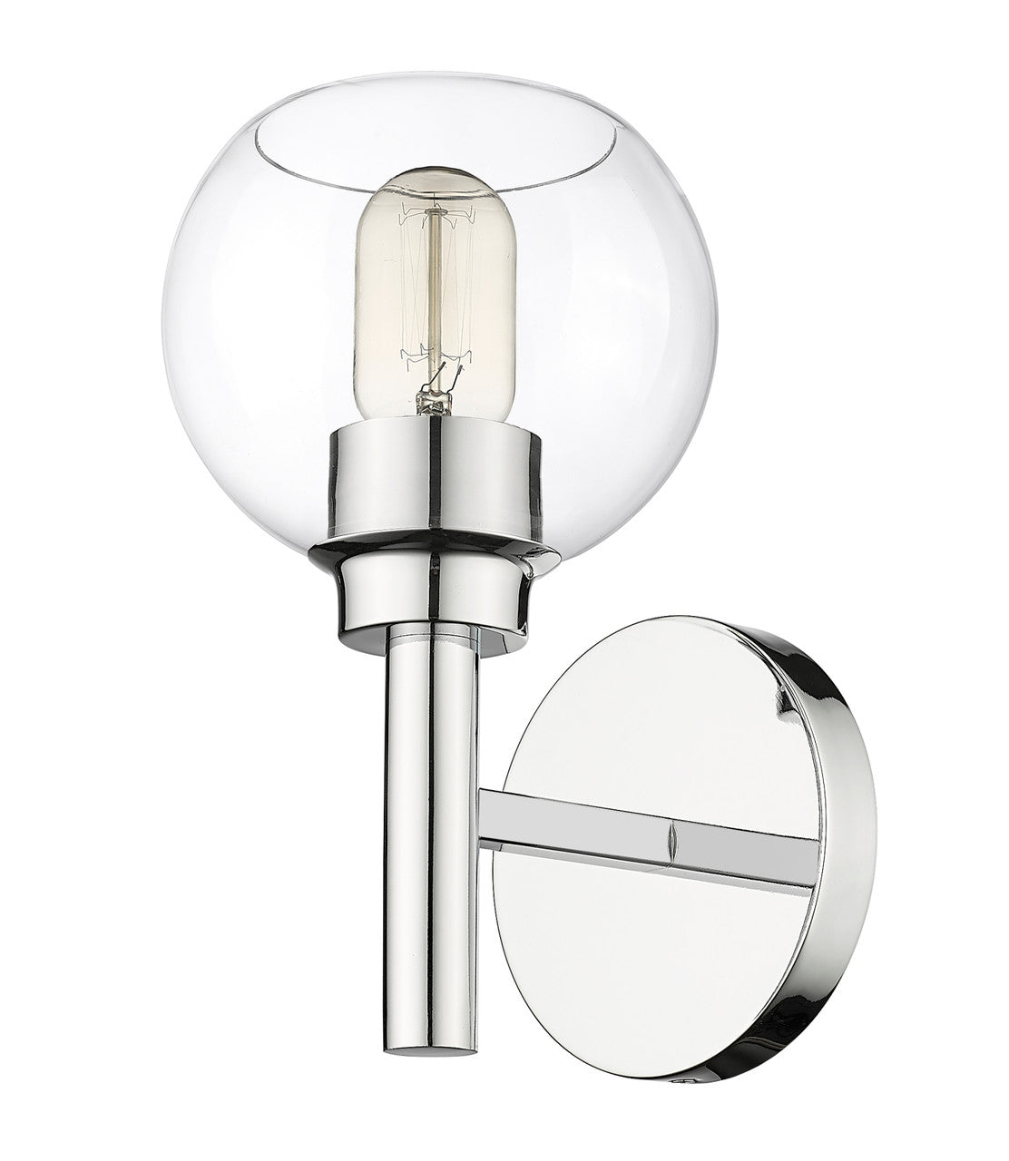 Z-Lite Sutton 1 Light Wall Sconce in Chrome 7502-1S-CH