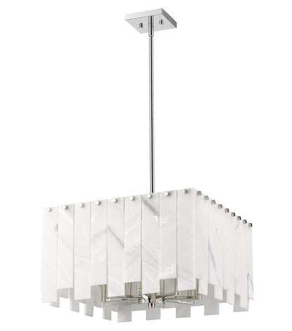 Z-Lite Viviana 8 Light Chandelier in Polished Nickel 345P20-PN