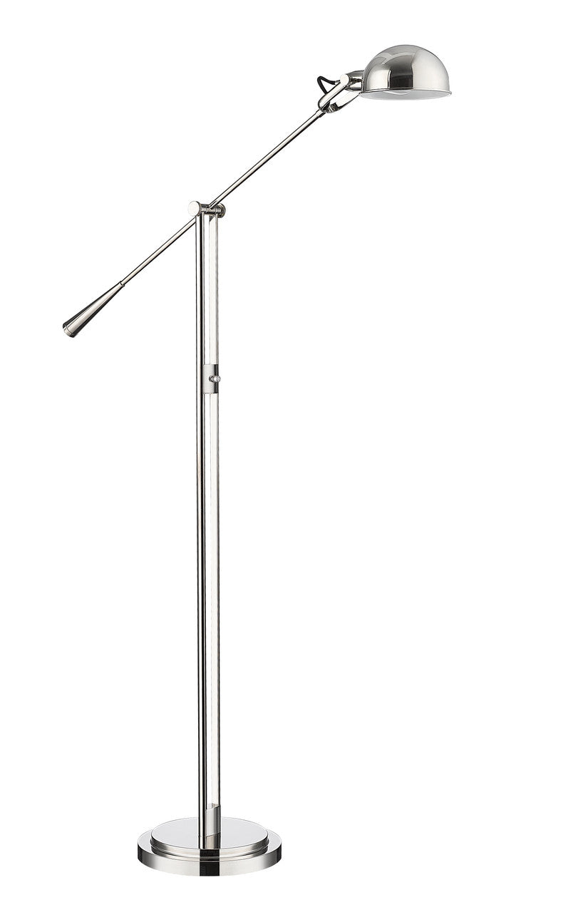 Z-Lite Grammercy Park 1 Light Floor Lamp in Polished Nickel 741FL-PN