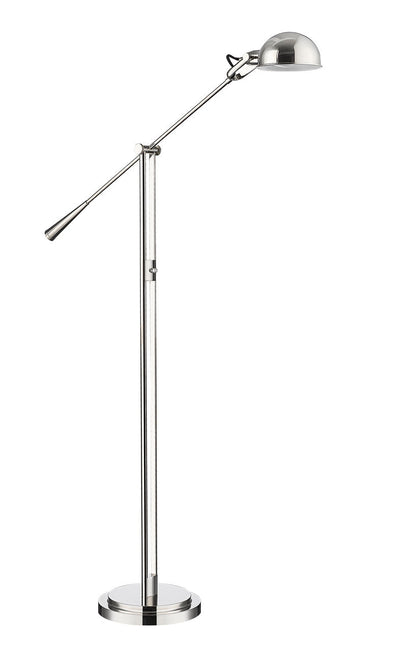 Z-Lite Grammercy Park 1 Light Floor Lamp in Polished Nickel 741FL-PN