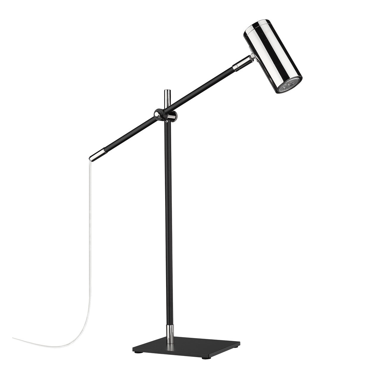 Z-Lite Calumet 1 Light Table Lamp in Matte Black + Polished Nickel 814TL-MB-PN